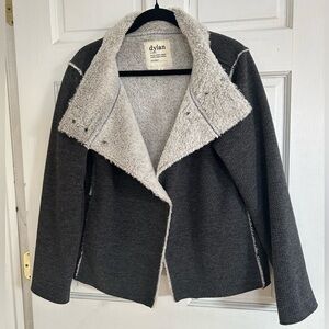 Dylan Women's Charcoal Gray, Sherpa Lined Jacket. Like New! Medium